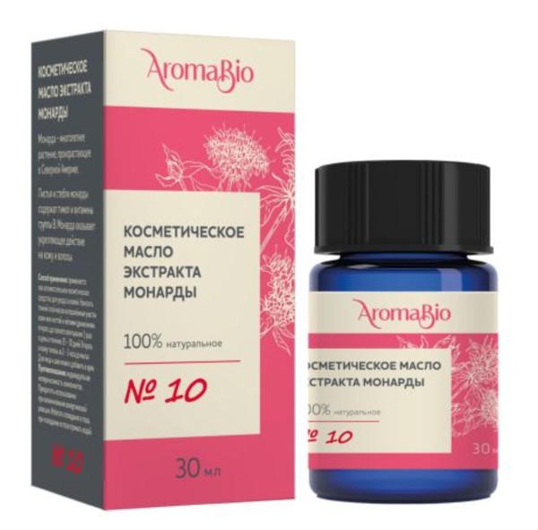 AROMABIO МАСЛО КОСМЕТИЧЕСКОЕ ЭКСТРАКТ МОНАРДЫ КОСМЕТИЧЕСКОЕ МАСЛО 30 МЛ №1