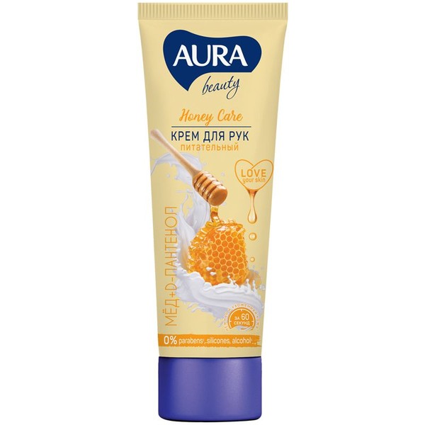 АУРА BEAUTY КРЕМ Д/РУК ПИТАТЕЛЬНЫЙ С D-ПАНТЕНОЛОМ И ЭКСТРАКТОМ МЕДА КРЕМ ДЛЯ РУК 75 МЛ №1