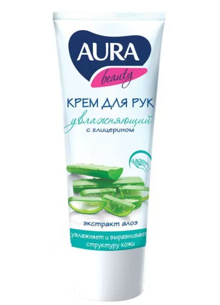 АУРА BEAUTY КРЕМ Д/РУК УВЛАЖНЯЮЩИЙ С ГЛИЦЕРИНОМ И ЭКСТРАКТОМ АЛОЭ КРЕМ ДЛЯ РУК 75 МЛ №1