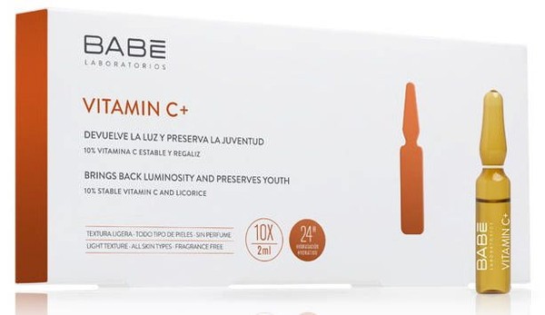 BABE LABORATORIOS КОНЦЕНТРАТ VITAMIN C+ Д/СИЯНИЯ/ГЛАДКОСТИ КОЖИ КОСМЕТИЧЕСКИЙ КОНЦЕНТРАТ 2 МЛ №10