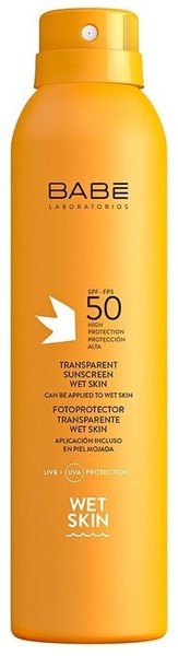 BABE LABORATORIOS SUN PROTECTION СПРЕЙ Д/ТЕЛА СОЛНЦЕЗАЩИТНЫЙ ПРОЗРАЧНЫЙ ВЛАГОСТОЙКИЙ SPF50 КОСМЕТИЧЕСКИЙ СПРЕЙ 200 МЛ №1