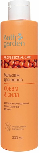BATH GARDEN БАЛЬЗАМ Д/ВОЛОС ОБЪЕМ/СИЛА БАЛЬЗАМ ДЛЯ ВОЛОС 300 МЛ №1
