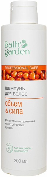 BATH GARDEN ШАМПУНЬ Д/ВОЛОС ОБЪЕМ И СИЛА ШАМПУНЬ ДЛЯ ВОЛОС 300 МЛ №1