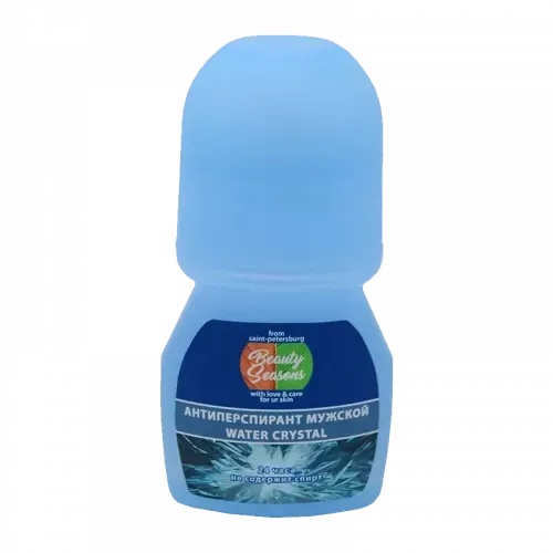 BEAUTY SEASONS WATER CRYSTAL АНТИПЕРСПИРАНТ РОЛИК МУЖСКОЙ ДЕЗОДОРАНТ ШАРИКОВЫЙ 50 МЛ №1