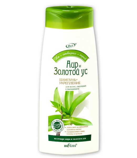БЕЛИТА АИР И ЗОЛОТОЙ УС ШАМПУНЬ-УКРЕПЛЕНИЕ Д/ВОЛОС СКЛОННЫХ К ВЫПАДЕНИЮ ШАМПУНЬ 480 МЛ №1