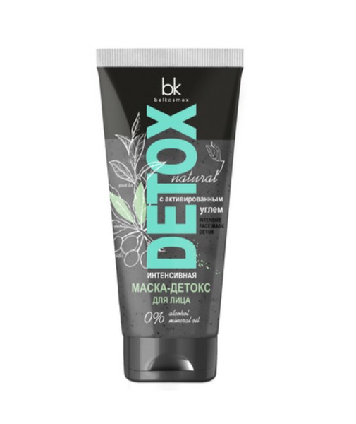 BELKOSMEX DETOX МАСКА-ДЕТОКС Д/ЛИЦА ИНТЕНСИВНАЯ С АКТИВИРОВАННЫМ УГЛЕМ КОСМЕТИЧЕСКАЯ МАСКА 90 Г №1