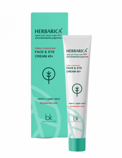 BELKOSMEX HERBARICA КРЕМ Д/ЛИЦА/ВЕК 45+ ВОССТАНОВЛЕНИЕ УПРУГОСТИ КОСМЕТИЧЕСКИЙ КРЕМ 40 Г №1
