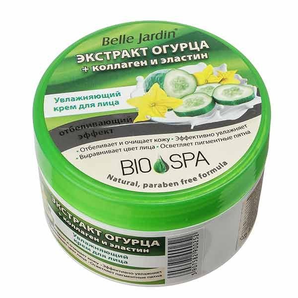 BELLE JARDIN BIO SPA КРЕМ Д/ЛИЦА УВЛАЖН С ОТБЕЛИВ ЭФФЕКТОМ ЭКСТР ОГУРЦА/КОЛЛАГЕН/ЭЛАСТИН КРЕМ ДЛЯ ЛИЦА 200 МЛ №1