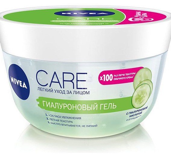 NIVEA CARE ГЕЛЬ Д/ЛИЦА УВЛАЖНЯЮЩИЙ ГИАЛУРОНОВЫЙ ГЕЛЬ ДЛЯ ЛИЦА 100 МЛ №1