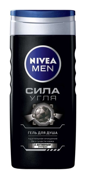 NIVEA MEN ГЕЛЬ Д/ДУША СИЛА УГЛЯ ГЕЛЬ ДЛЯ ДУША 250 МЛ №1