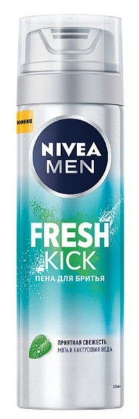 NIVEA MEN FRESH KICK ПЕНА Д/БРИТЬЯ ПЕНА ДЛЯ БРИТЬЯ 200 МЛ №1