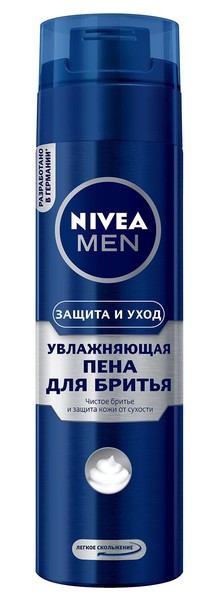 NIVEA MEN ЗАЩИТА И УХОД ПЕНА Д/БРИТЬЯ УВЛАЖНЯЮЩАЯ ПЕНА ДЛЯ БРИТЬЯ 200 МЛ №1