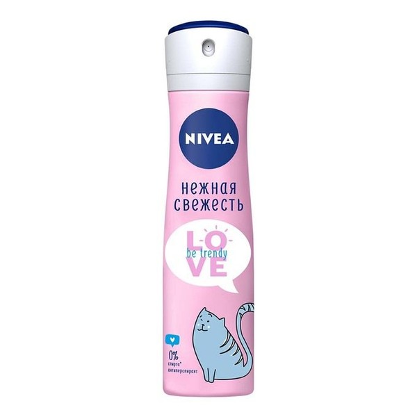 NIVEA LOVE BE TRENDY ДЕЗОДОРАНТ-АНТИПЕРСПИРАНТ СПРЕЙ НЕЖНАЯ СВЕЖЕСТЬ ДЕЗОДОРАНТ 150 МЛ №1