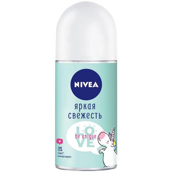 NIVEA LOVE BE UNIQUE ДЕЗОДОРАНТ-АНТИПЕРСПИРАНТ ШАРИКОВЫЙ ЯРКАЯ СВЕЖЕСТЬ ДЕЗОДОРАНТ ШАРИКОВЫЙ 50 МЛ №1