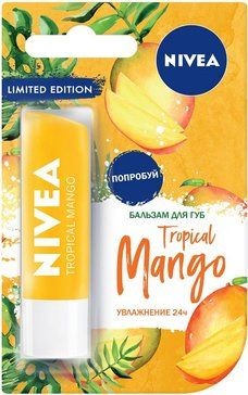 NIVEA БАЛЬЗАМ Д/ГУБ ТРОПИЧЕСКИЙ МАНГО КОСМЕТИЧЕСКИЙ БАЛЬЗАМ 4,8 Г №1