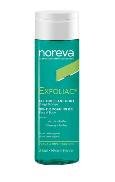 NOREVA EXFOLIAC ГЕЛЬ Д/ЛИЦА И ТЕЛА МЯГКИЙ ОЧИЩАЮЩИЙ КОСМЕТИЧЕСКИЙ ГЕЛЬ  200 МЛ №1