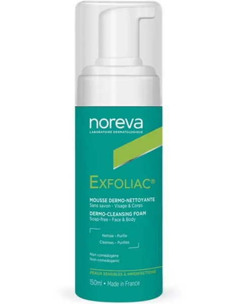 NOREVA EXFOLIAC ПЕНКА Д/ЛИЦА ОЧИЩАЮЩАЯ ПЕНКА ДЛЯ УМЫВАНИЯ  150 МЛ №1