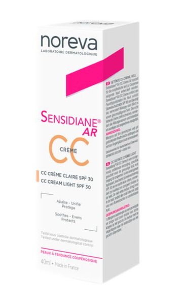 NOREVA SENSIDIANE AR+ CC КРЕМ Д/ЧУВСТВ КОЖИ ЛИЦА SPF30 СВЕТЛЫЙ ТОН КРЕМ ДЛЯ ЛИЦА  40 МЛ №1