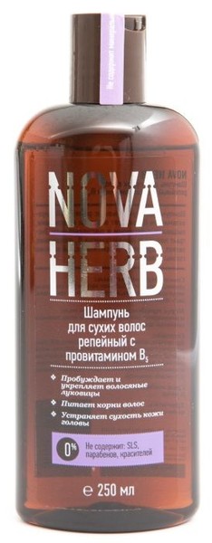 NOVA HERB ШАМПУНЬ Д/СУХИХ ВОЛОС РЕПЕЙНЫЙ ШАМПУНЬ ДЛЯ ВОЛОС  250 МЛ №1