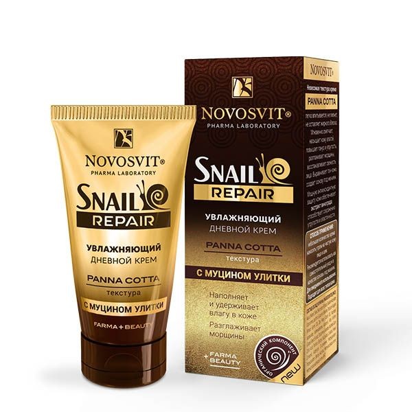 NOVOSVIT SNAIL REPAIR КРЕМ Д/ЛИЦА ДНЕВНОЙ С МУЦИНОМ УЛИТКИ КРЕМ ДЛЯ ЛИЦА 50 МЛ №1