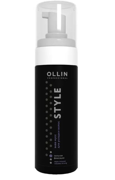 OLLIN STYLE АКВА МУСС ДЛЯ УКЛАДКИ СИЛЬНОЙ ФИКСАЦИИ КОСМЕТИЧЕСКИЙ СПРЕЙ 150 МЛ №1
