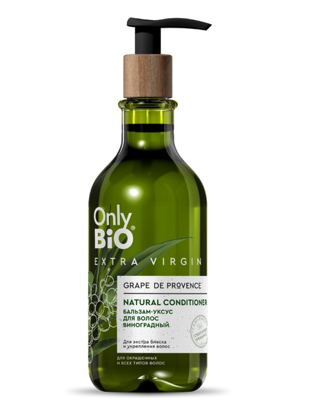 ONLY BIO EXTRA VIRGIN БАЛЬЗАМ-УКСУС Д/ВОЛОС ВИНОГРАДНЫЙ БАЛЬЗАМ ДЛЯ ВОЛОС 350 МЛ №1