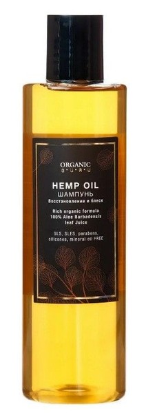 ORGANIC GURU ШАМПУНЬ НА ОСНОВЕ КОНОПЛЯНОГО МАСЛА ШАМПУНЬ 250 МЛ №1