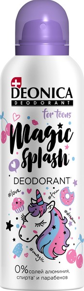 DEONICA FOR TEENS MAGIC SPLASH АНТИПЕРСПИРАНТ СПРЕЙ ДЕЗОДОРАНТ 125 МЛ №1