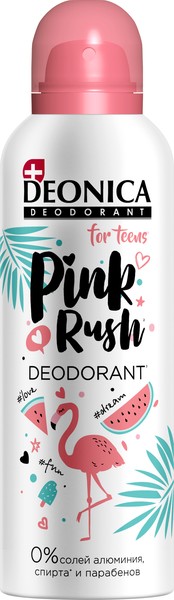 DEONICA FOR TEENS PINK RUSH АНТИПЕРСПИРАНТ СПРЕЙ ДЕЗОДОРАНТ 125 МЛ №1