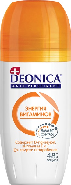 DEONICA АНТИПЕРСПИРАНТ ЭНЕРГИЯ ВИТАМИНОВ ДЕЗОДОРАНТ 50 МЛ №1