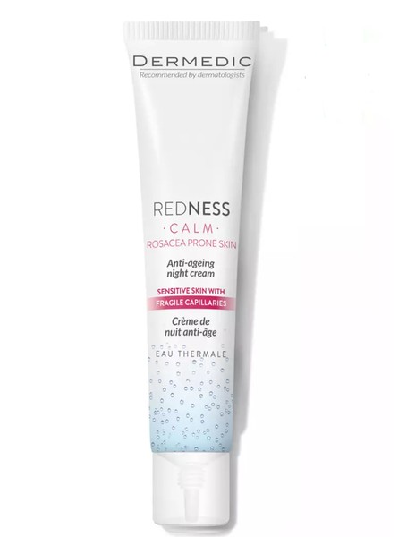 DERMEDIC REDNESS КРЕМ ДЛЯ ЛИЦА НОЧНОЙ АНТИВОЗРАСТНОЙ Д/ЧУВСТВИТ КОЖИ С КУПЕРОЗОМ КРЕМ ДЛЯ ЛИЦА 40 МЛ №1
