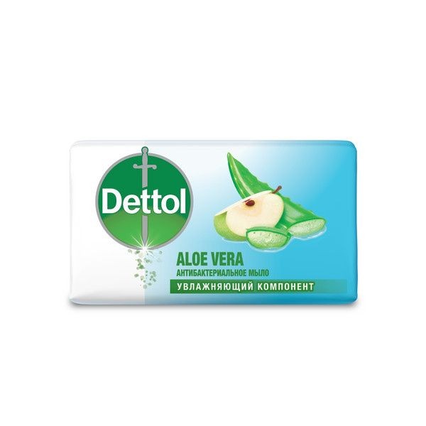 DETTOL МЫЛО С АЛОЭ ВЕРА АНТИБАКТЕРИАЛЬНОЕ КУСКОВОЕ КОСМЕТИЧЕСКОЕ МЫЛО 100 Г №1