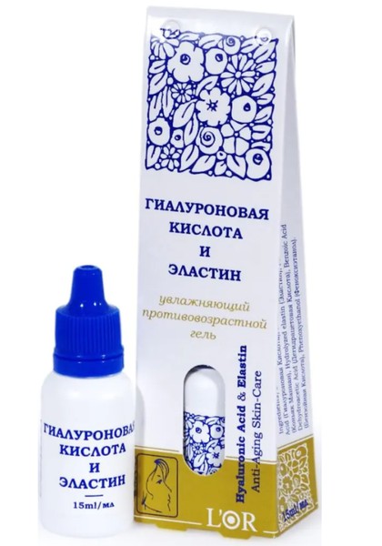 DNC LOR ГЕЛЬ Д/ЛИЦА УВЛАЖНЯЮЩИЙ ПРОТИВОВОЗРАСТНОЙ ГИАЛУРОНОВАЯ КИСЛОТА/ЭЛАСТИН ГЕЛЬ ДЛЯ ЛИЦА 15 МЛ №1