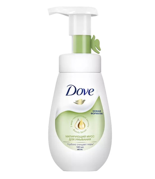 DOVE МУСС ДЛЯ УМЫВАНИЯ МАТИРУЮЩИЙ КОСМЕТИЧЕСКИЙ МУСС 160 МЛ №1