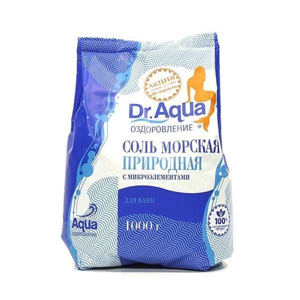 DR.AQUA ДОКТОР АКВА СОЛЬ МОРСКАЯ ПРИРОДНАЯ КОСМЕТИЧЕСКИЕ СРЕДСТВА ДЛЯ РАСТВОРЕНИЯ 1000 Г №1