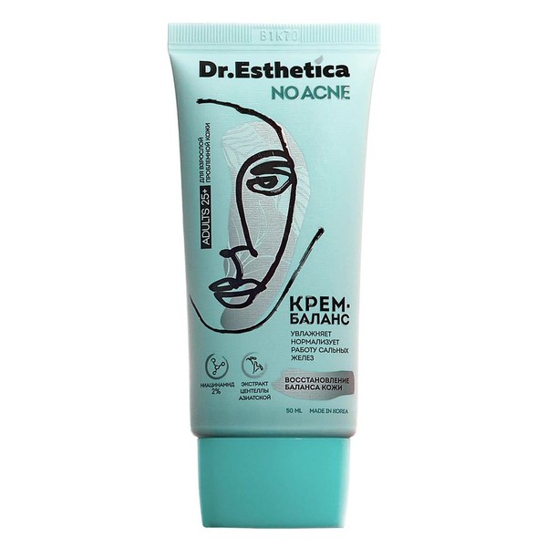 DR ESTHETICA NO ACNE КРЕМ-БАЛАНС Д/КОЖИ ВЗРОСЛЫХ КРЕМ ДЛЯ ЛИЦА 50 МЛ №1