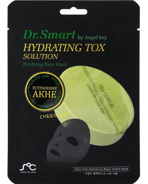 DR.SMART HYDRATING TOX SOLUTION МАСКА ДЛЯ ЛИЦА ТКАНЕВАЯ ДЛЯ ПРОБЛЕМНОЙ КОЖИ С МАСЛОМ ЧАЙНОГО ДЕРЕВА МАСКА ТКАНЕВАЯ 25 МЛ №1