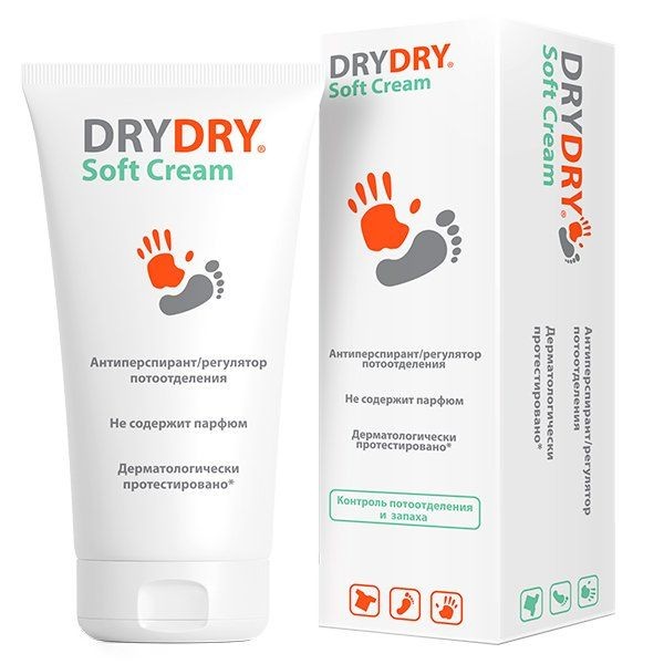 DRY DRY SOFT CREAM КРЕМ АНТИПЕРСПИРАНТ/РЕГУЛЯТОР ПОТООТДЕЛЕНИЯ КОСМЕТИЧЕСКИЙ КРЕМ 50 МЛ №1