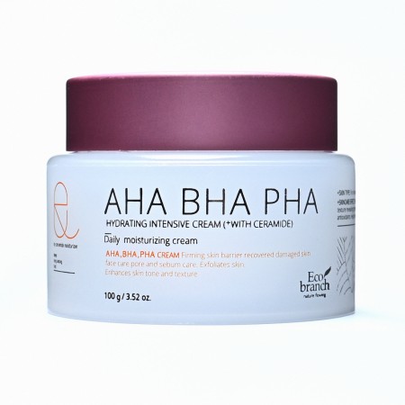 ECO BRANCH КРЕМ Д/ЛИЦА ИНТЕНСИВ УВЛАЖНЯЮЩ С КИСЛОТАМИ AHA BHA PHA КРЕМ ДЛЯ ЛИЦА 100 МЛ №1