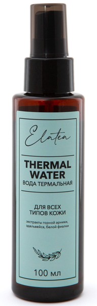 ELATEA ВОДА ТЕРМАЛЬНАЯ ДЛЯ ВСЕХ ТИПОВ КОЖИ ВОДА ТЕРМАЛЬНАЯ  100 МЛ №1