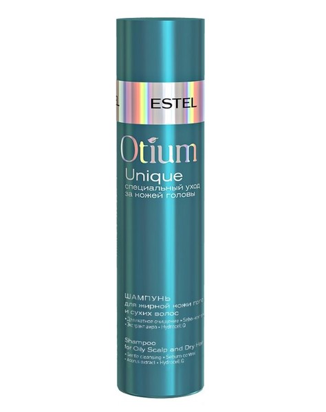 ESTEL PROFESSIONAL OTIUM UNIQUE ШАМПУНЬ ДЛЯ ЖИРНОЙ КОЖИ ГОЛОВЫ И СУХИХ ВОЛОС ШАМПУНЬ 250 МЛ №1