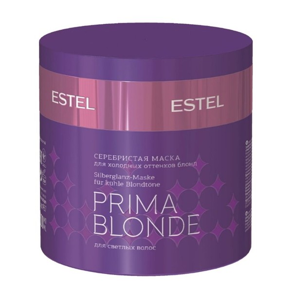 ESTEL PROFESSIONAL PRIMA BLONDE МАСКА ДЛЯ ВОЛОС СЕРЕБРИСТАЯ ДЛЯ ХОЛОДНЫХ ОТТЕНКОВ БЛОНД МАСКА ДЛЯ ВОЛОС 300 МЛ №1
