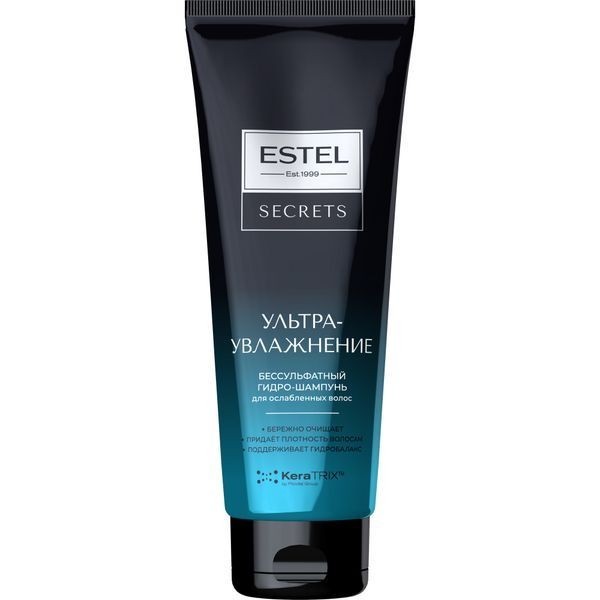 ESTEL SECRETS ГИДРО-ШАМПУНЬ Д/ОСЛАБЛЕННЫХ ВОЛОС УЛЬТРАУВЛАЖНЕНИЕ БЕССУЛЬФАТНЫЙ ШАМПУНЬ ДЛЯ ВОЛОС 250 МЛ №1