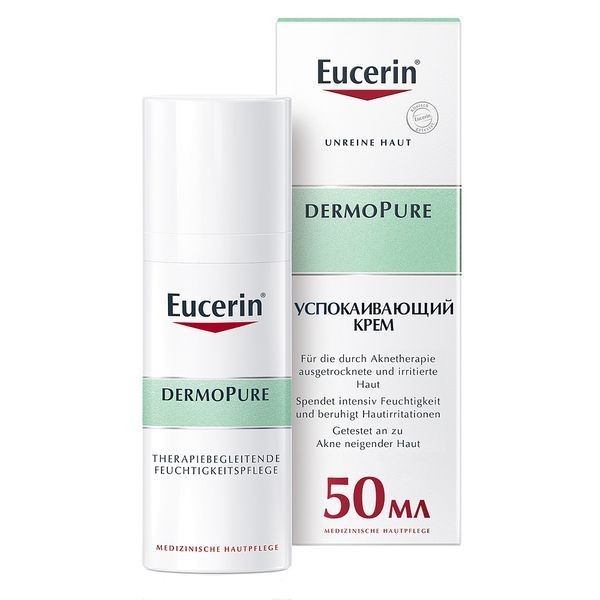 EUCERIN DERMOPURE КРЕМ УВЛАЖ УСПОКАИВ Д/ПРОБЛЕМНОЙ КОЖИ КОСМЕТИЧЕСКИЙ КРЕМ  50 МЛ №1