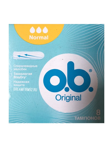 O.B. ORIGINAL NORMAL ТАМПОНЫ ТАМПОНЫ NORMAL №8