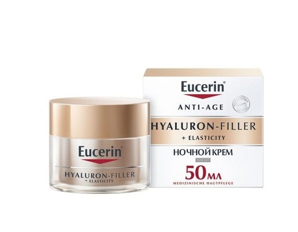 EUCERIN HYALURON-FILLER+ELASTICIT КРЕМ Д/НОЧНОГО УХОДА ЗА КОЖЕЙ КРЕМ ДЛЯ ЛИЦА И ШЕИ  50 МЛ №1