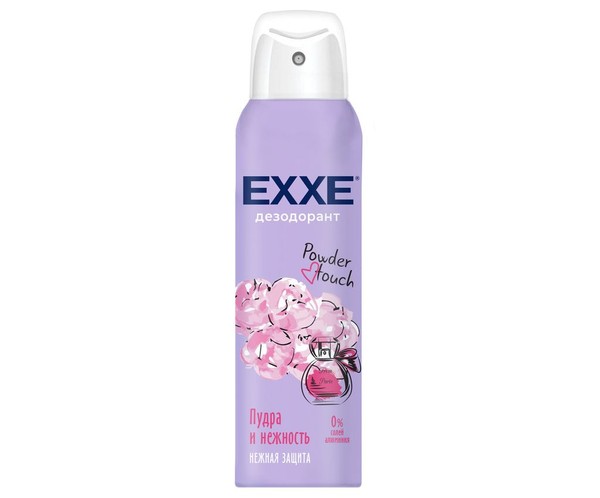 EXXE POWDER TOUCH ДЕЗОДОРАНТ АЭРОЗОЛЬ ЖЕНСКИЙ ПУДРА И НЕЖНОСТЬ ДЕЗОДОРАНТ-СПРЕЙ 150 МЛ №1