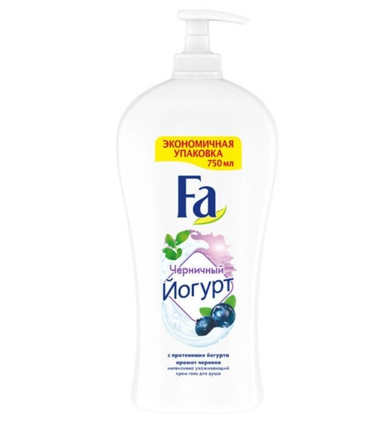 FA YOGHURT ГЕЛЬ Д/ДУША ЧЕРНИЧНЫЙ ЙОГУРТ КОСМЕТИЧЕСКИЙ ГЕЛЬ 750 МЛ №1