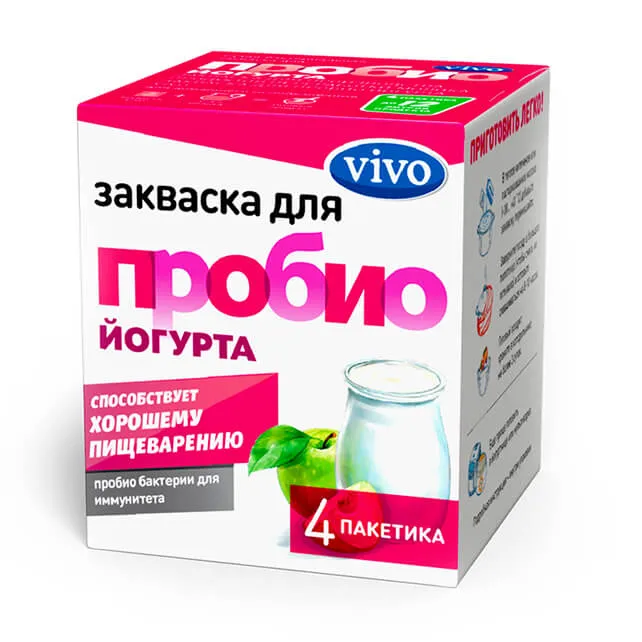 VIVO ЗАКВАСКА ПРОБИО ЙОГУРТ ПОРОШОК  500 МГ №4