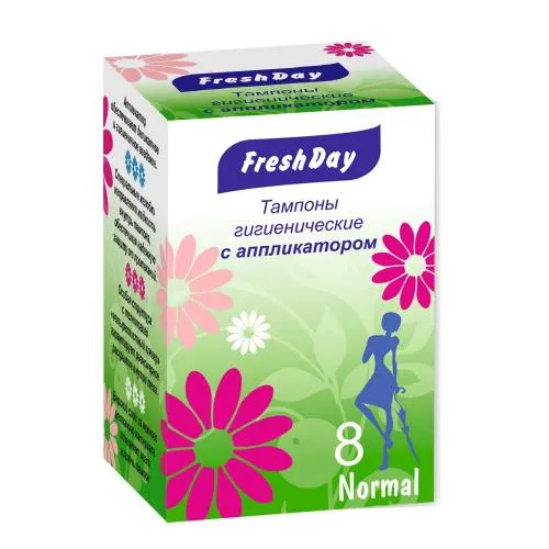 FRESHDAY ТАМПОНЫ ГИГИЕНИЧЕСКИЕ С АППЛИКАТОРОМ NORMAL ТАМПОНЫ NORMAL   №8